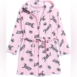 Juicy Couture Pink Robe with Crown Print